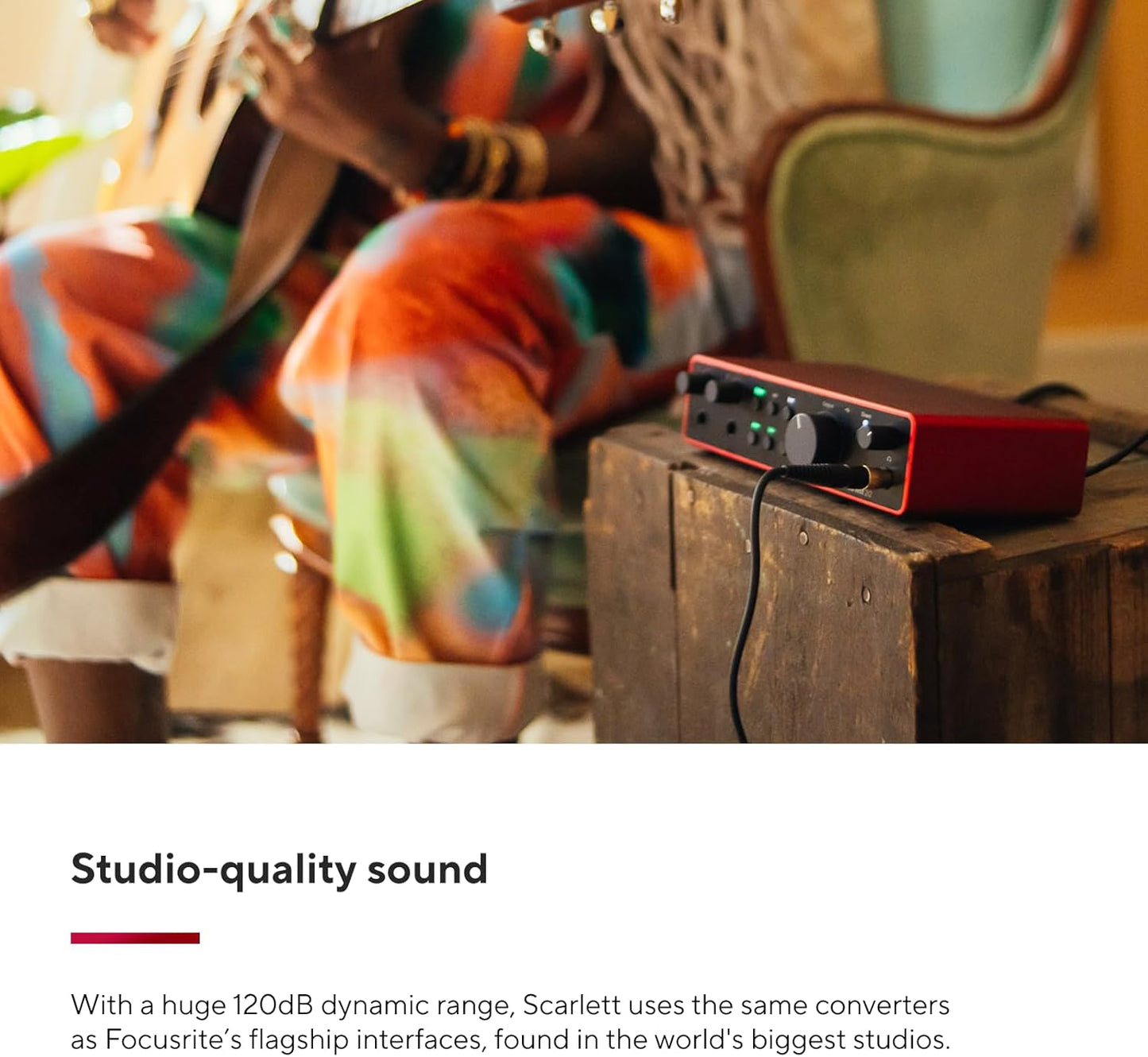 Focusrite Scarlett 2i2 4th Gen USB Audio Interface Studio Recording