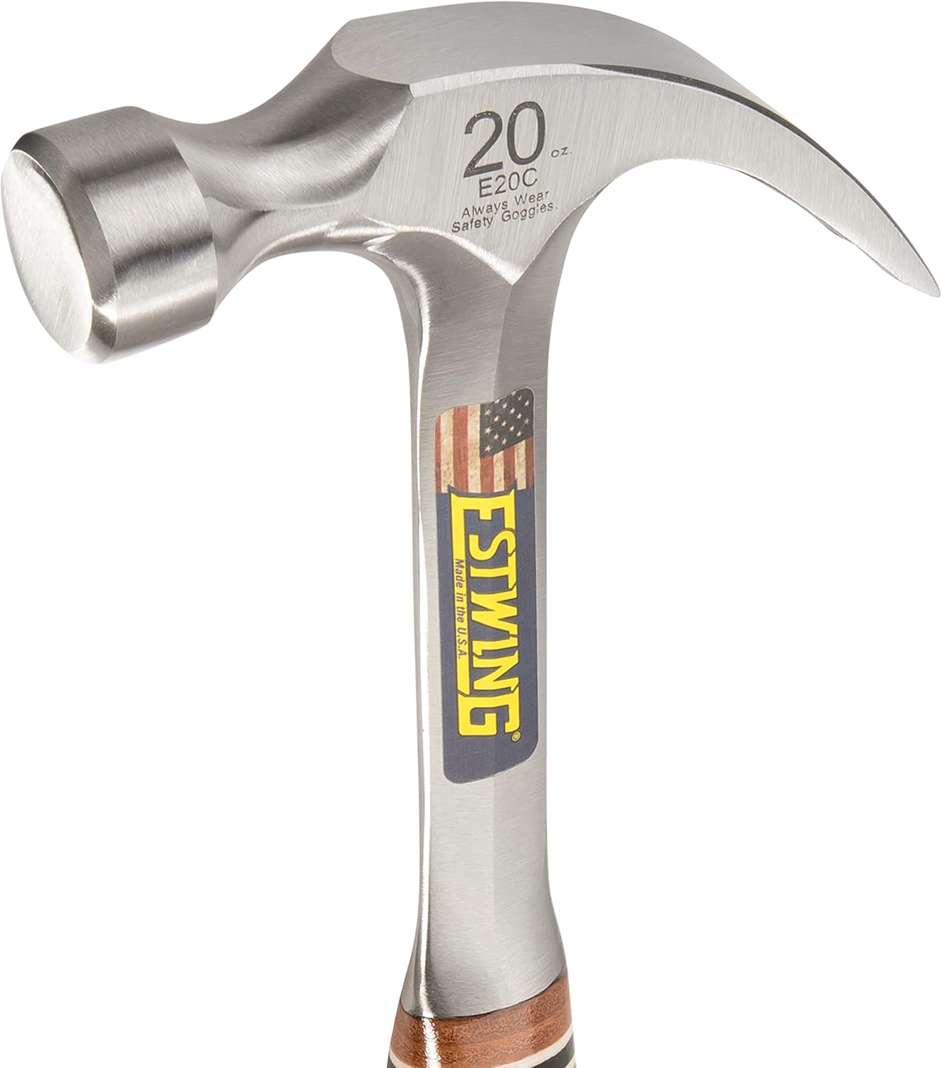 Estwing 20 oz Curved Claw Hammer with Leather Grip