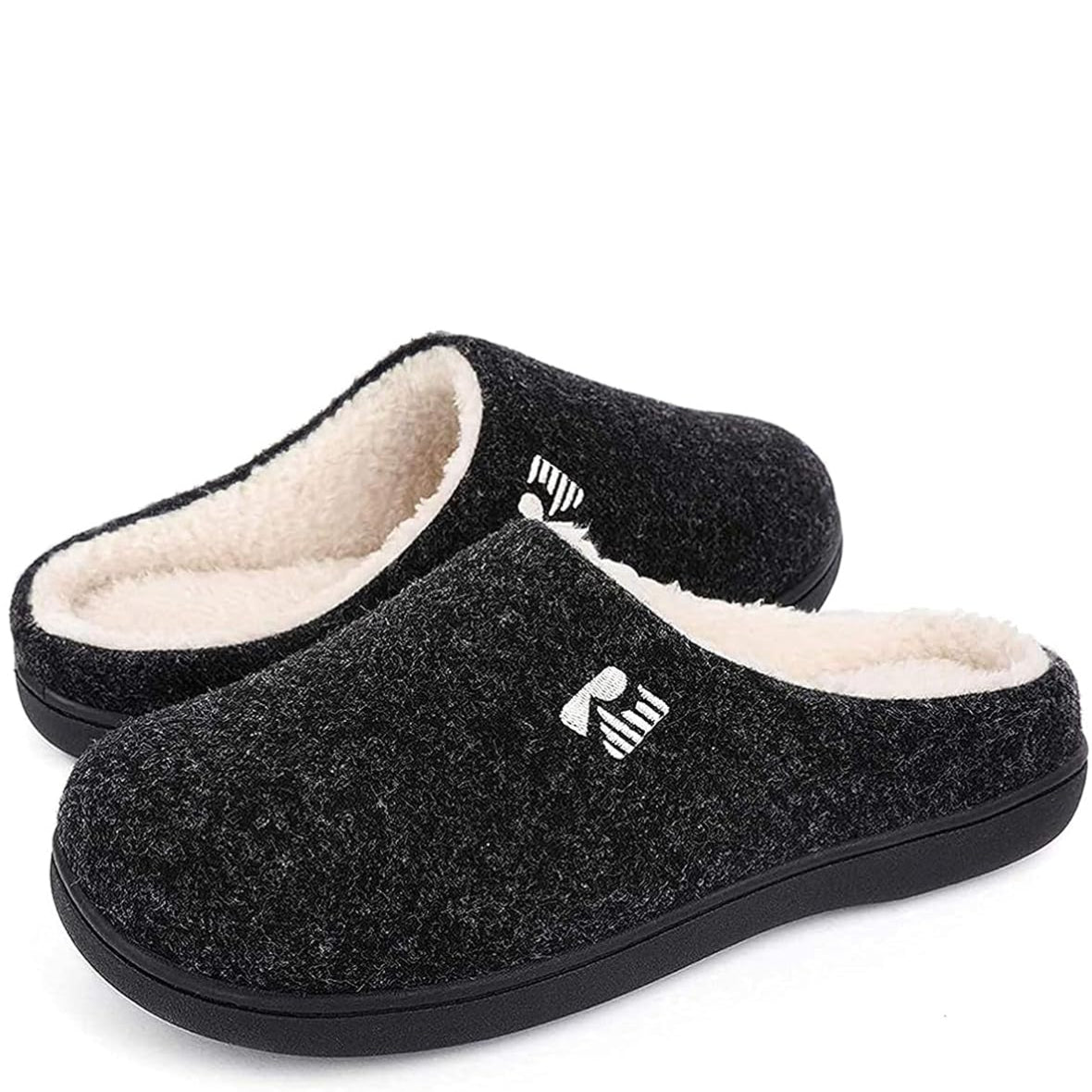 RockDove Men's Two-Tone Sherpa Slipper Set Size 10.5