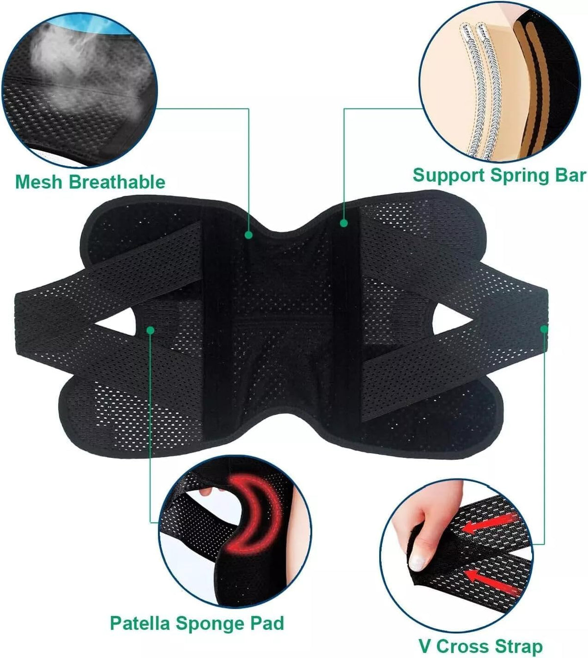 Sports Compression Knee Sleeve for Men & Women