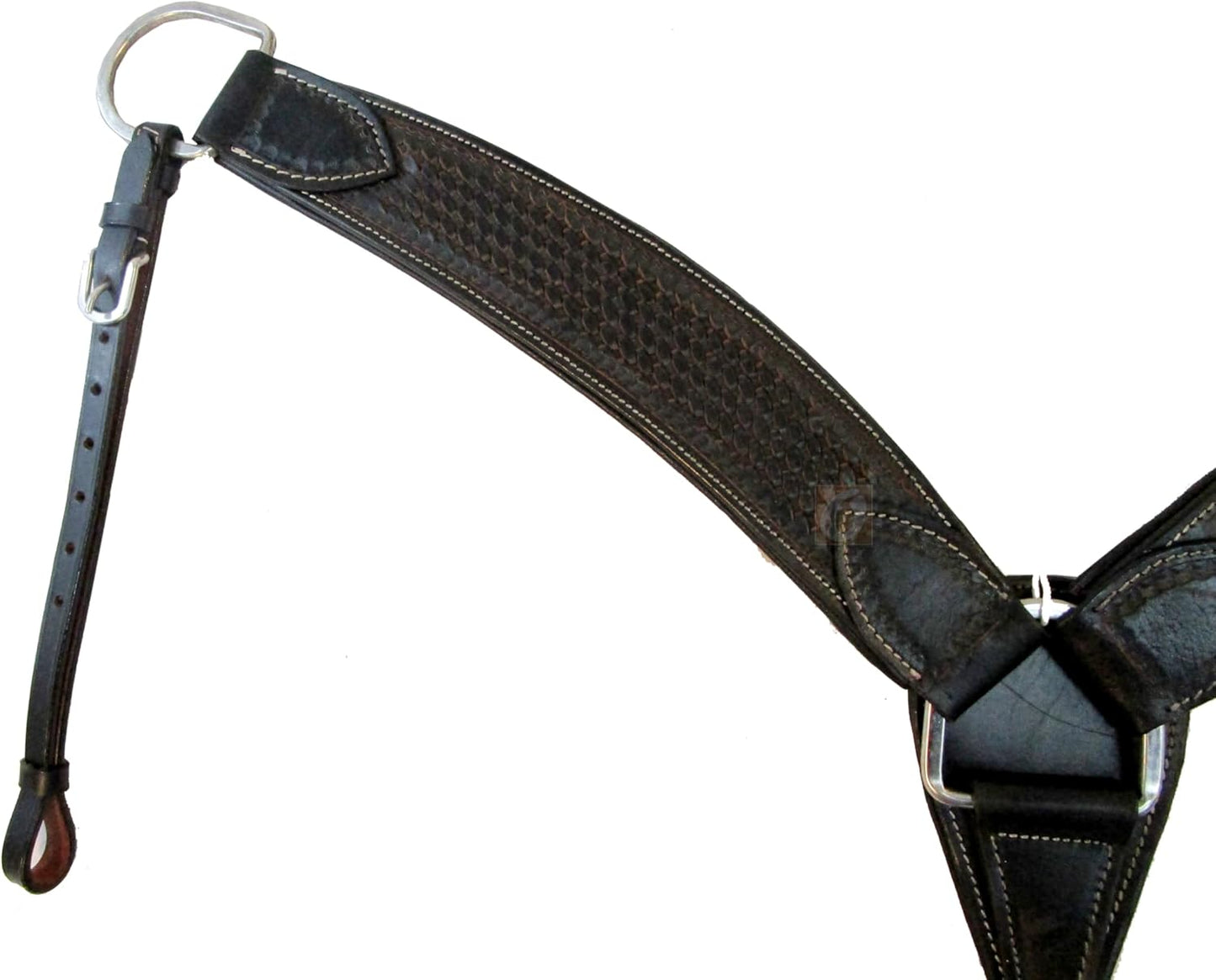 Generic Western Leather Breast Collar for Roping & Trail Riding