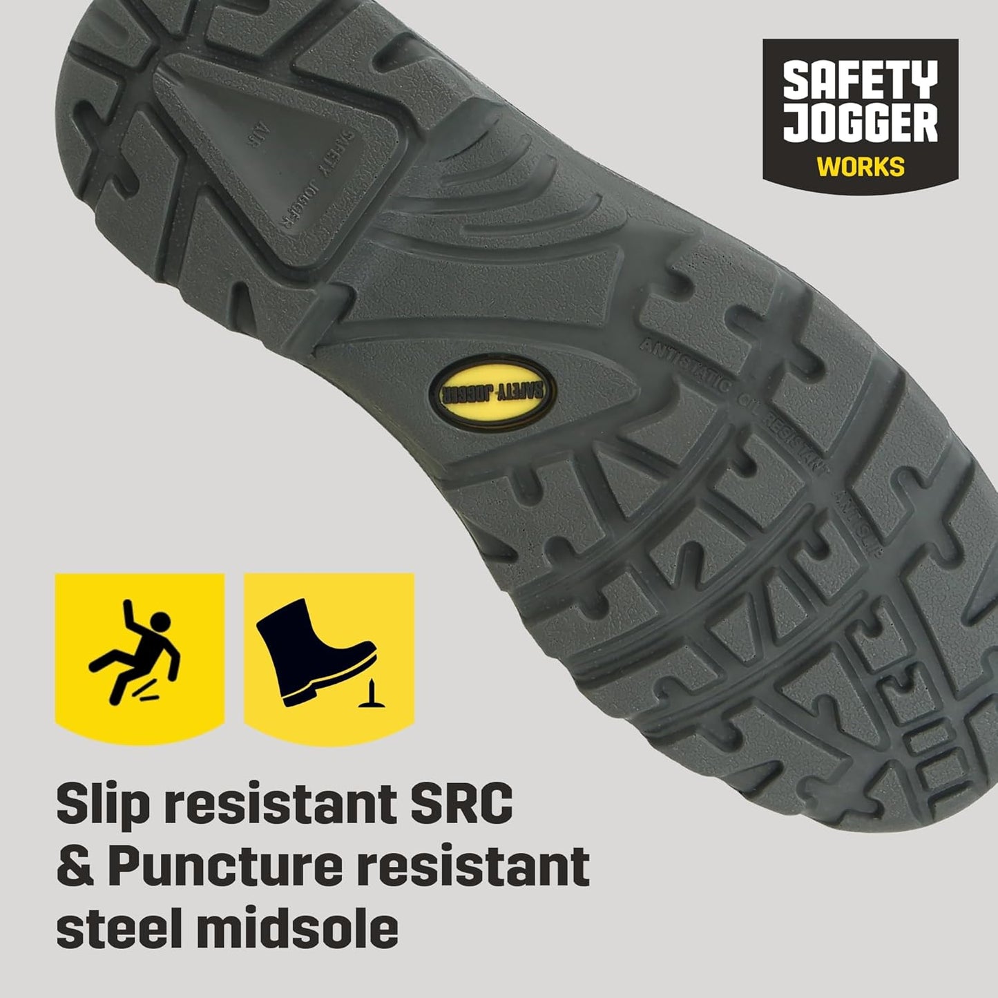 Safety Jogger Bestboy Men's Construction Steel Toe Work Boots