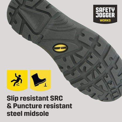 Safety Jogger Bestboy Men's Construction Steel Toe Work Boots