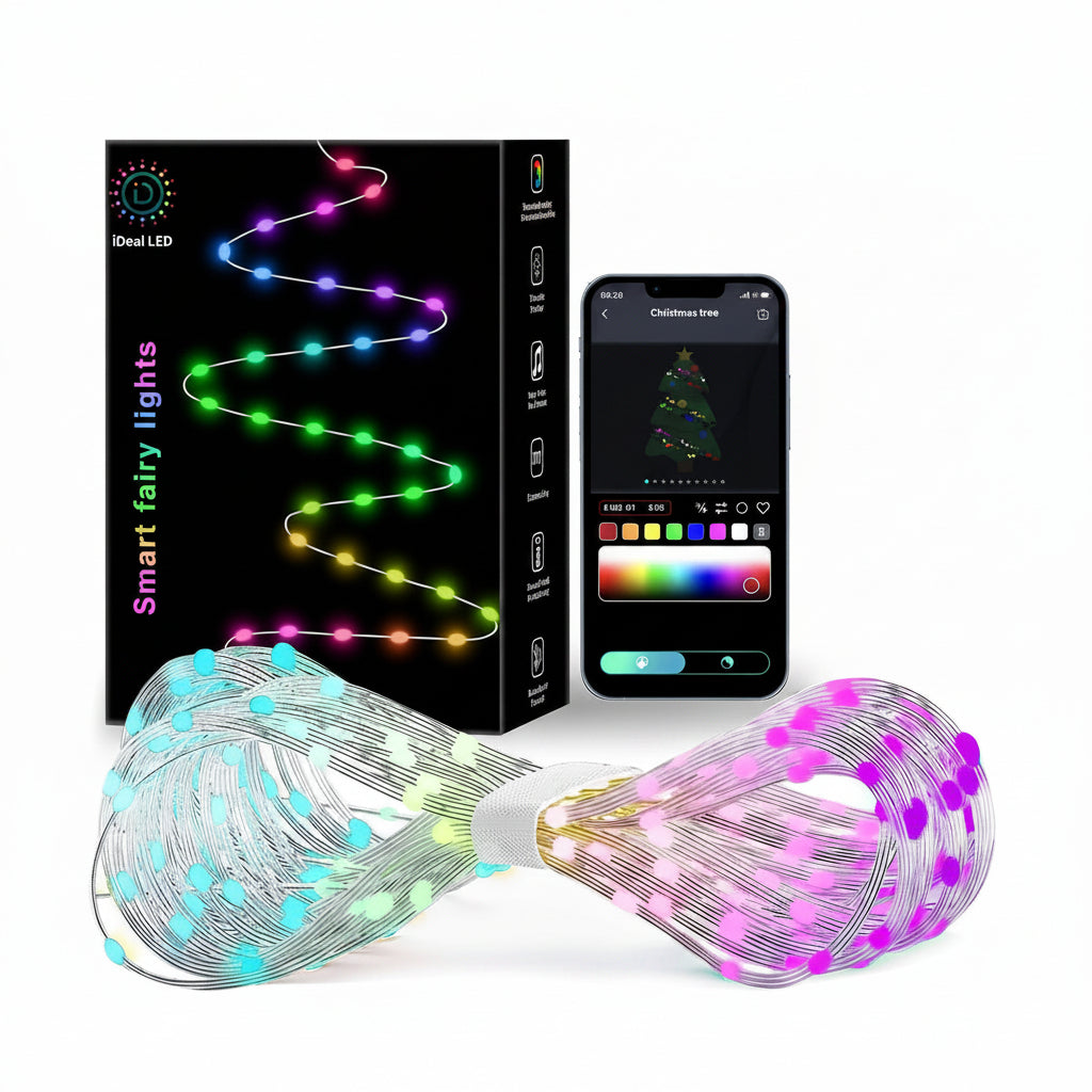 ZWOOS 10m 100 LED RGB String Lights Music Sync USB IP65 App Remote