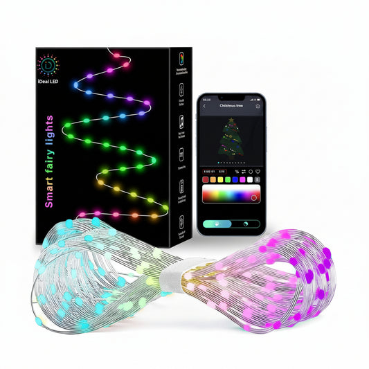ZWOOS 10m 100 LED RGB String Lights Music Sync USB IP65 App Remote