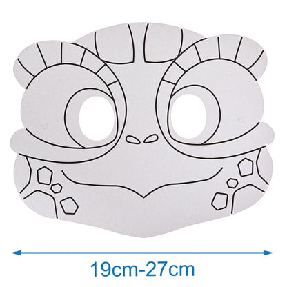 Baker Ross Reptile Coloring Mask Pack – 8 Fun Animal Costumes