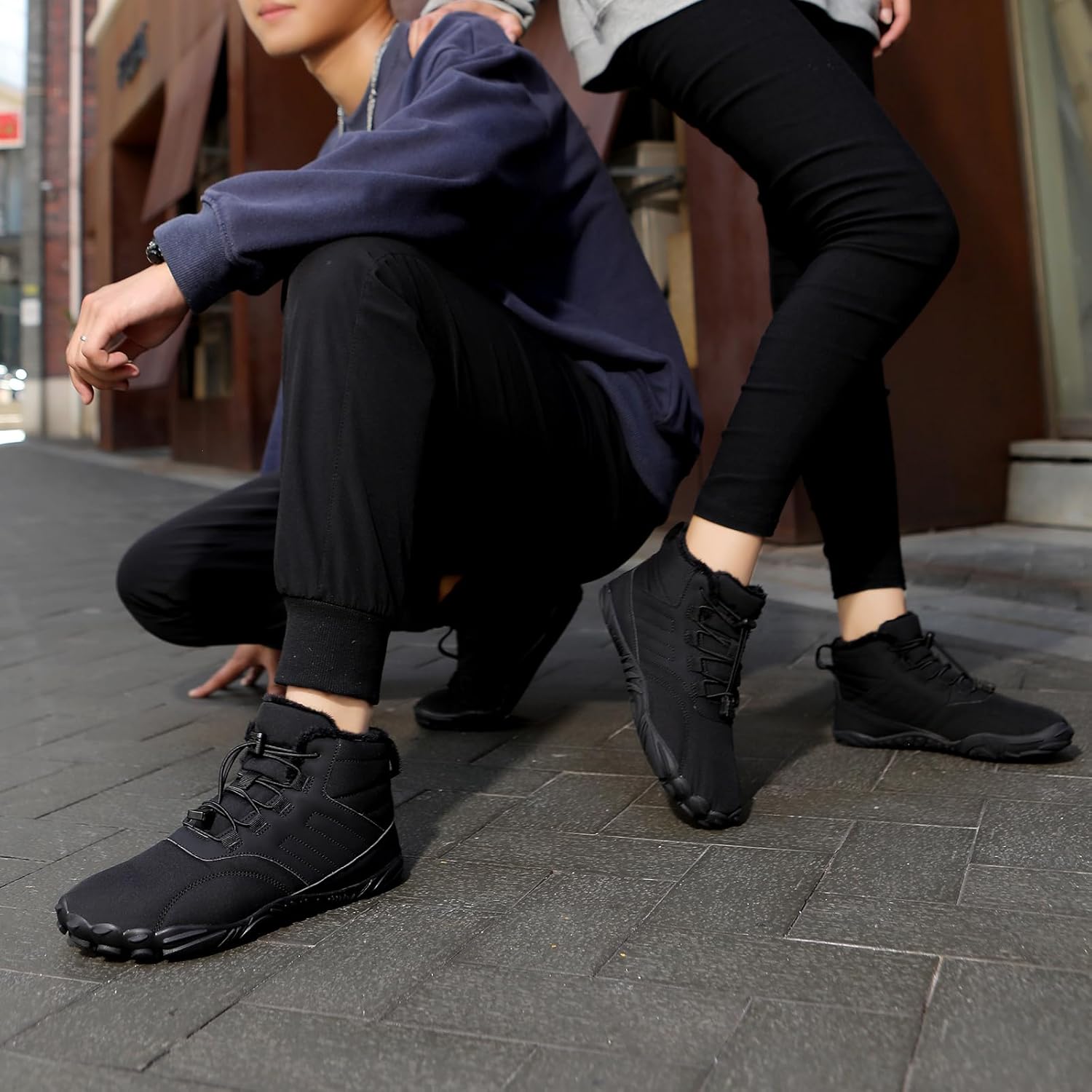 FUNWINK Minimalist Waterproof Hiking Boots for Men & Women