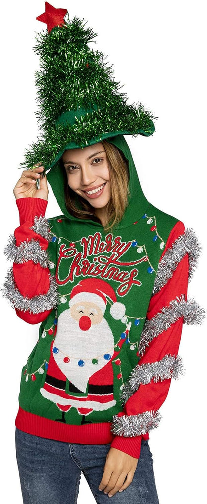 U LOOK UGLY TODAY Festive Chunky Fair Isle Christmas Sweater