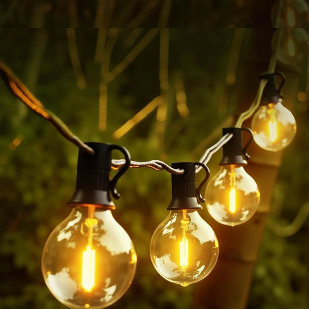 Avoalre Outdoor String Lights 30+3 LED G40 Bulbs IP44 Waterproof