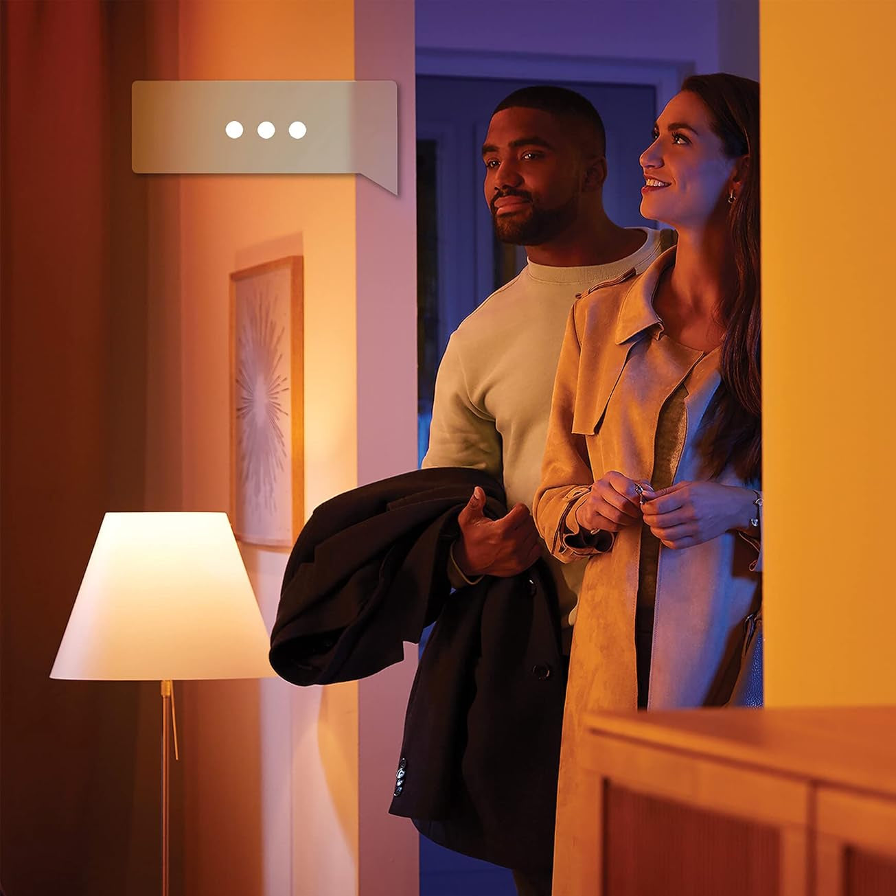 Philips Hue GU10 White & Colour Ambiance 3-Pack Smart LED Bulbs