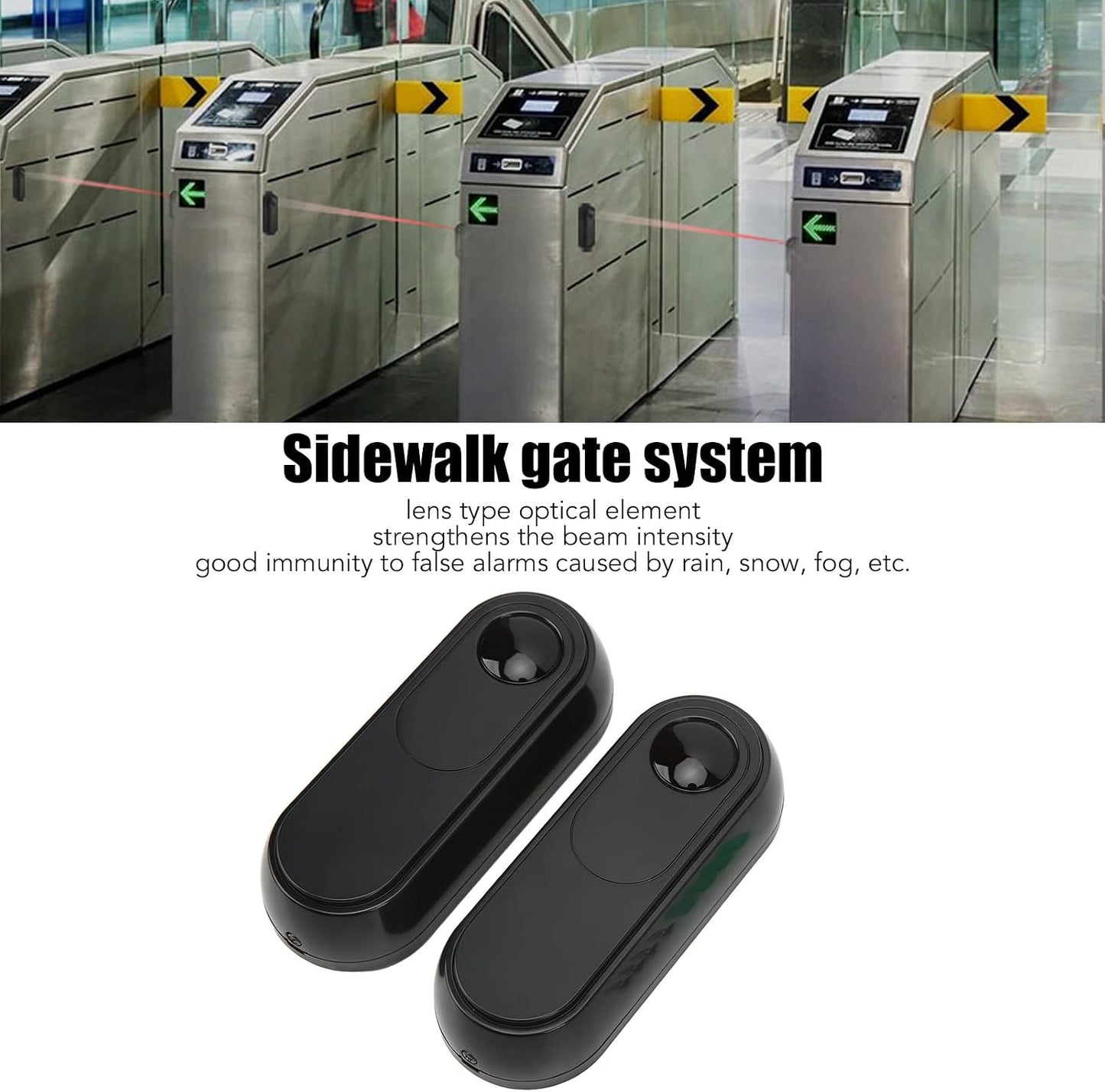 GUPE Infrared Gate Beam Sensor IP55 Waterproof Wireless Detector