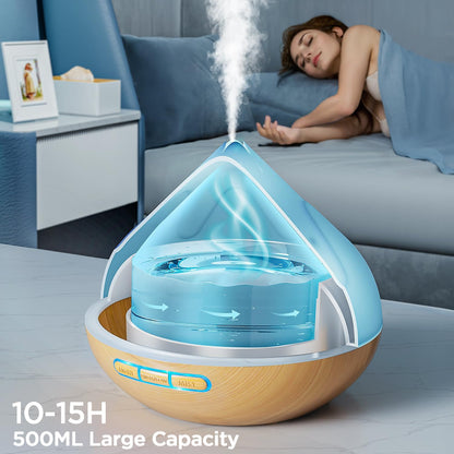Dynooper 500ml Large Room Aroma Diffuser with Remote & LED Lights