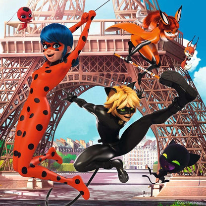 Ravensburger Miraculous: Tales of Ladybug & Cat Noir 3 x 49 Piece Jigsaw Puzzles for Kids Age 5 Years Up
