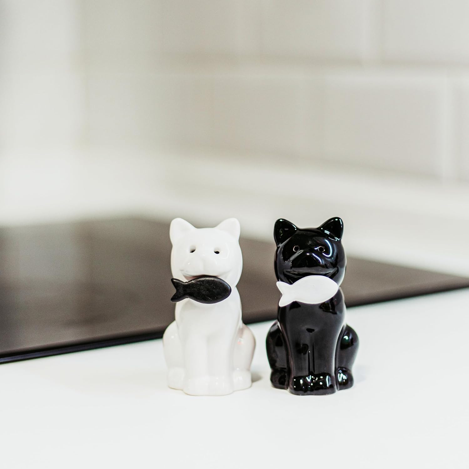 Fisura Original Cactus Ceramic Salt and Pepper Shakers Set
