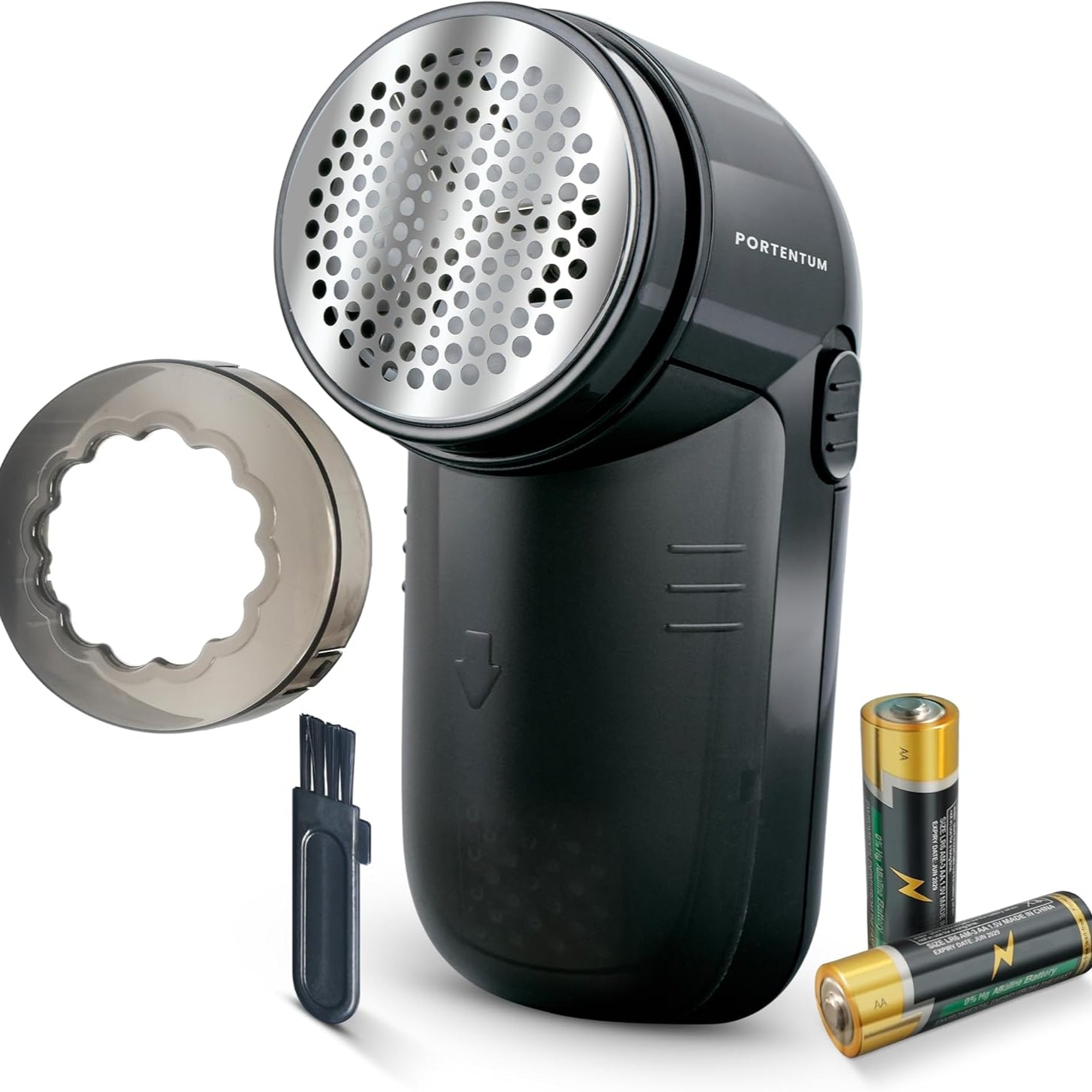 PORTENTUM Electric Lint Remover with Stainless Steel Blades Battery Included