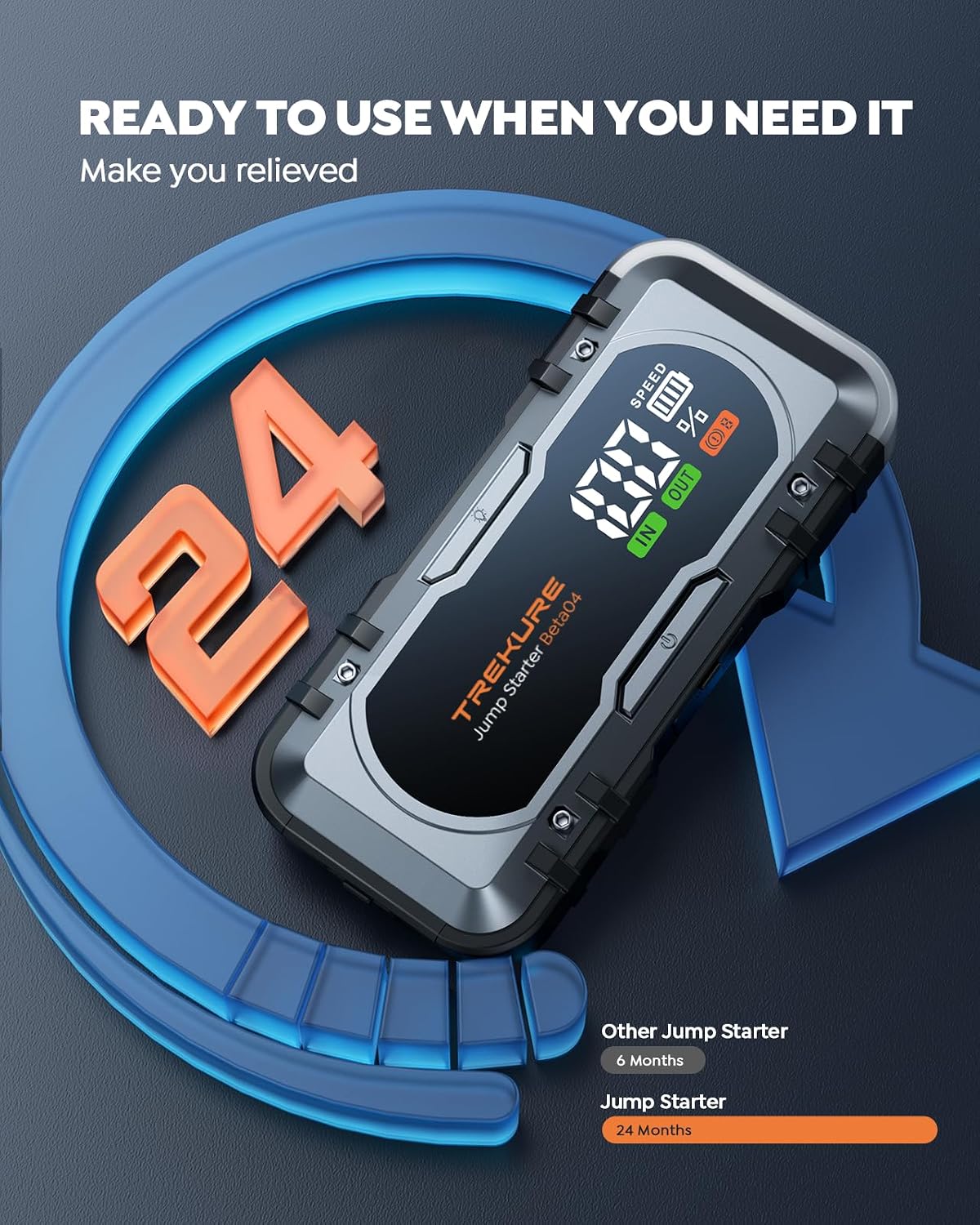 TREKURE Beta04 8000A Car Battery Jump Starter