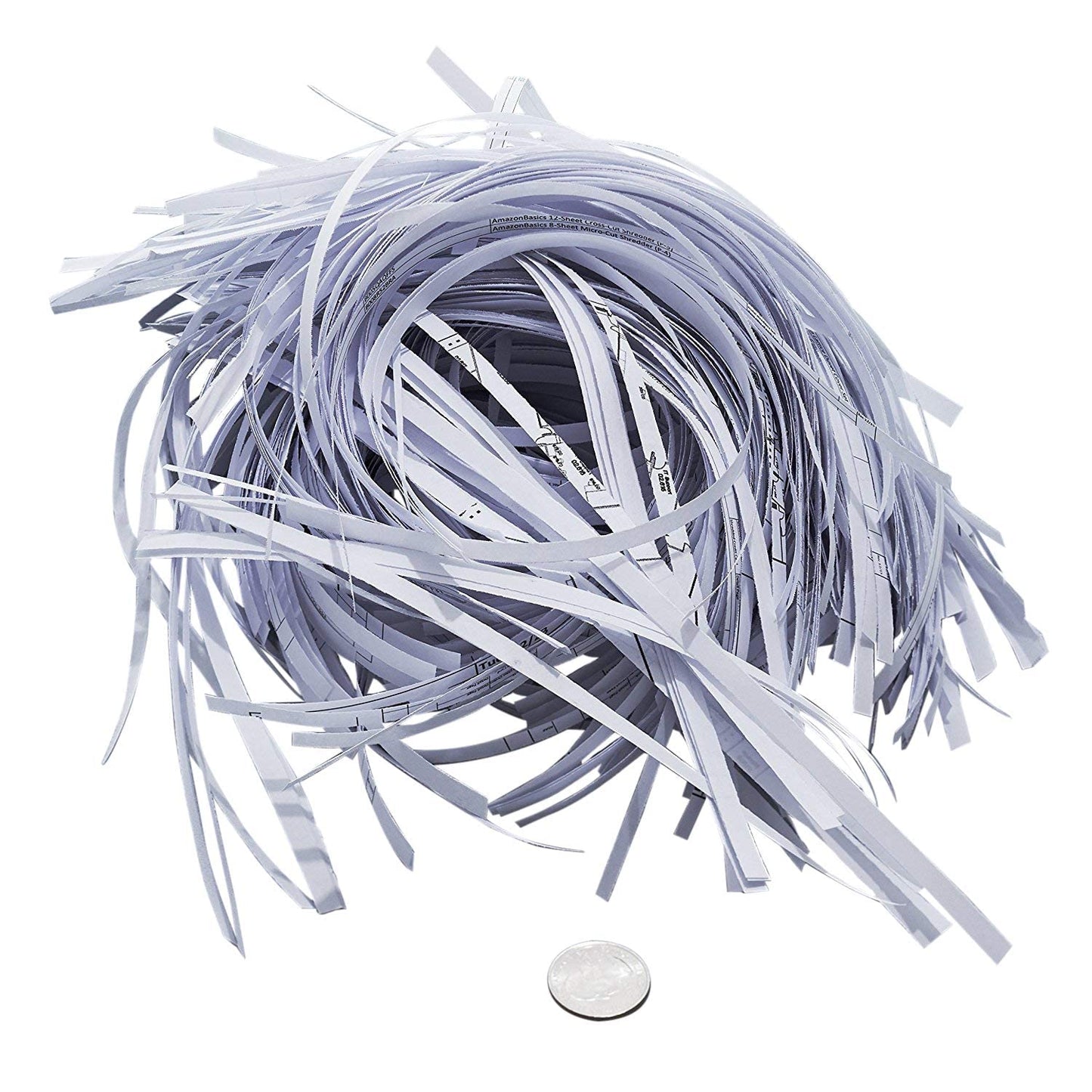 AmazonBasics 8-Sheet Strip-Cut Paper, CD and Credit Card Shredder