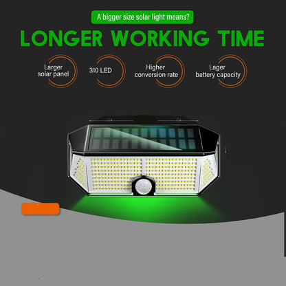 Otdair 310 Solar Motion LED Wall Lights IP65 2 Pcs