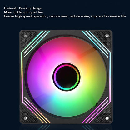 GOWENIC ARGB 140mm Reversed Black Fan with Quiet LED Cooling