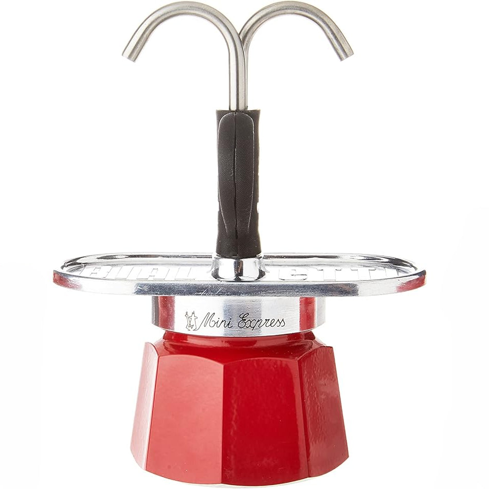Bialetti Mini Express Moka Set Coffee Maker 83ml Red B0842XDFG7