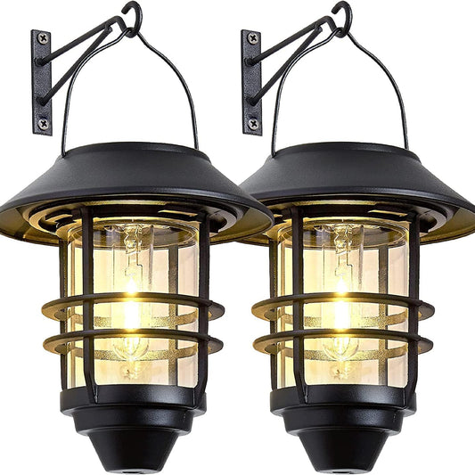 GGEROU Waterproof Solar Wall Lanterns – 2 Pack Mount Kit