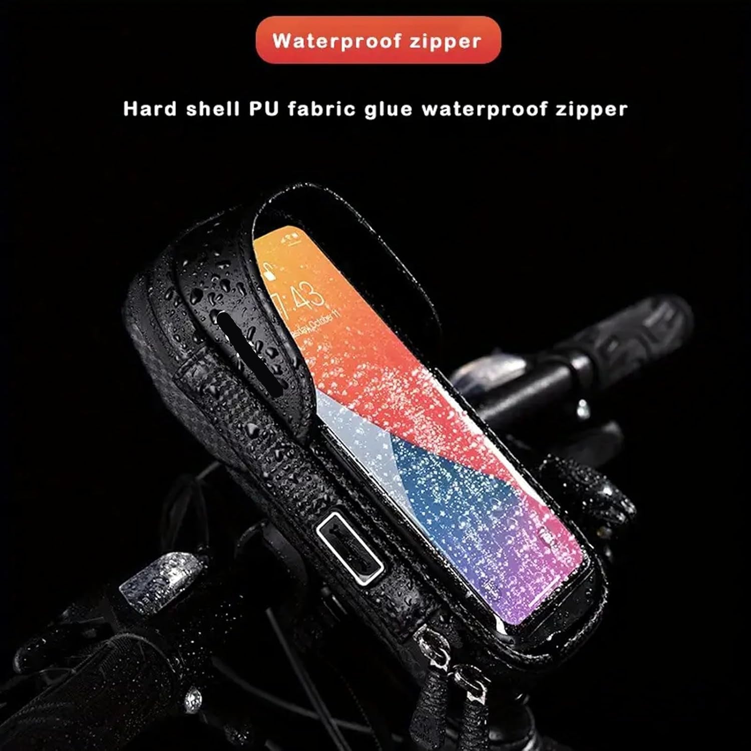 Waterproof EVA Bike Phone Holder Front Frame Bag