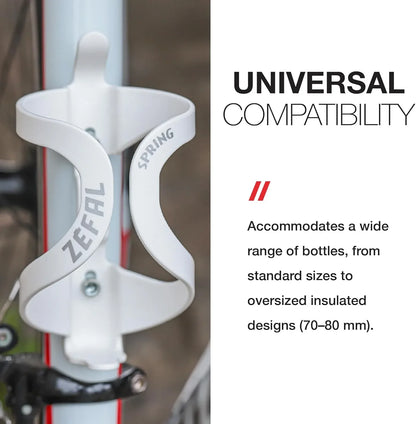 Zefal Spring Lightweight Flexible Bicycle Bottle Cage Black - Gomix Brands Outlet