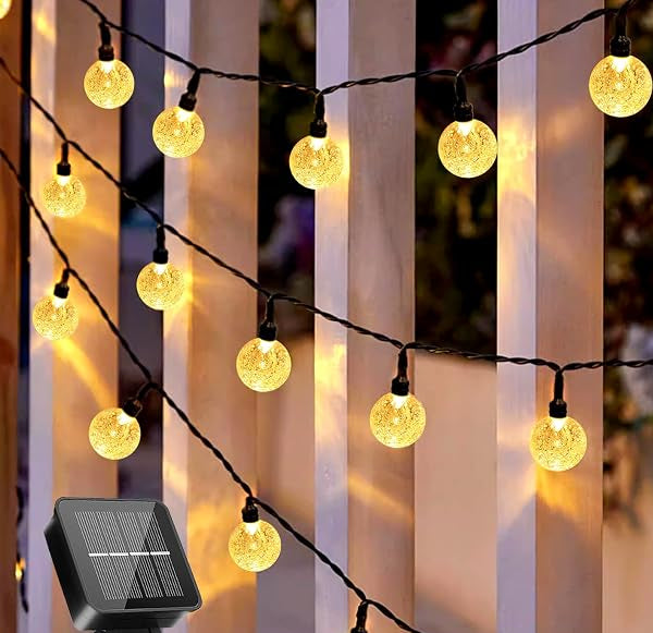 Yogle Solar String Lights Outdoor 30LEDs Crystal Ball IP65 Waterproof