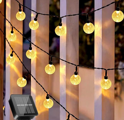 Yogle Solar String Lights Outdoor 30LEDs Crystal Ball IP65 Waterproof