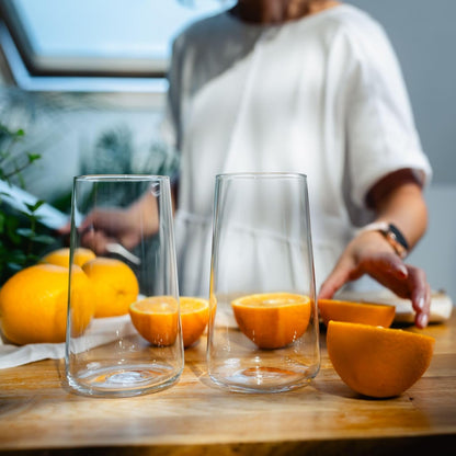 Krosno Infinity 600ml Geometric Water Glasses Set of Four