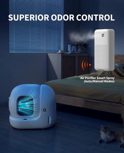 PETKIT PuraMax Smart Self-Cleaning Litter Box for Multi-Cat Homes, App Control