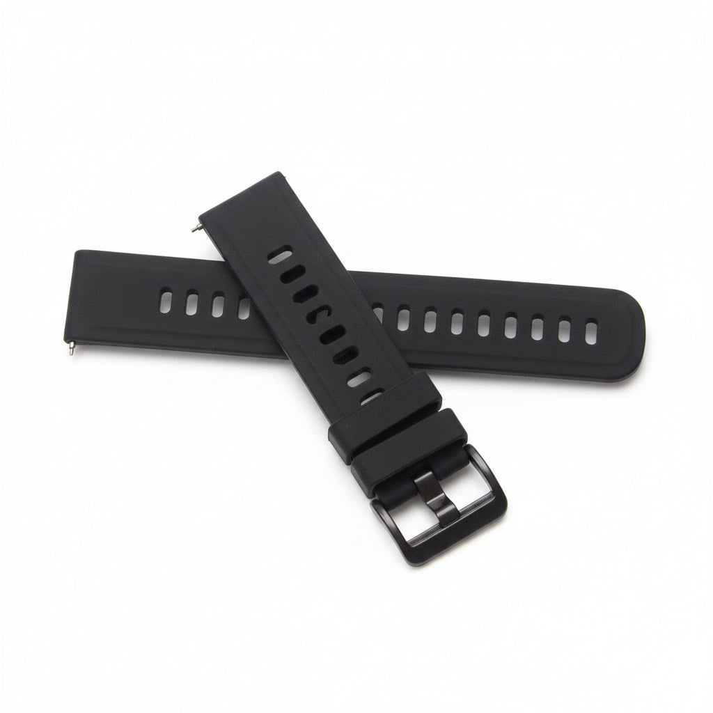 vhbw Silicone Watch Strap for Amazfit GTR 2 20mm Black