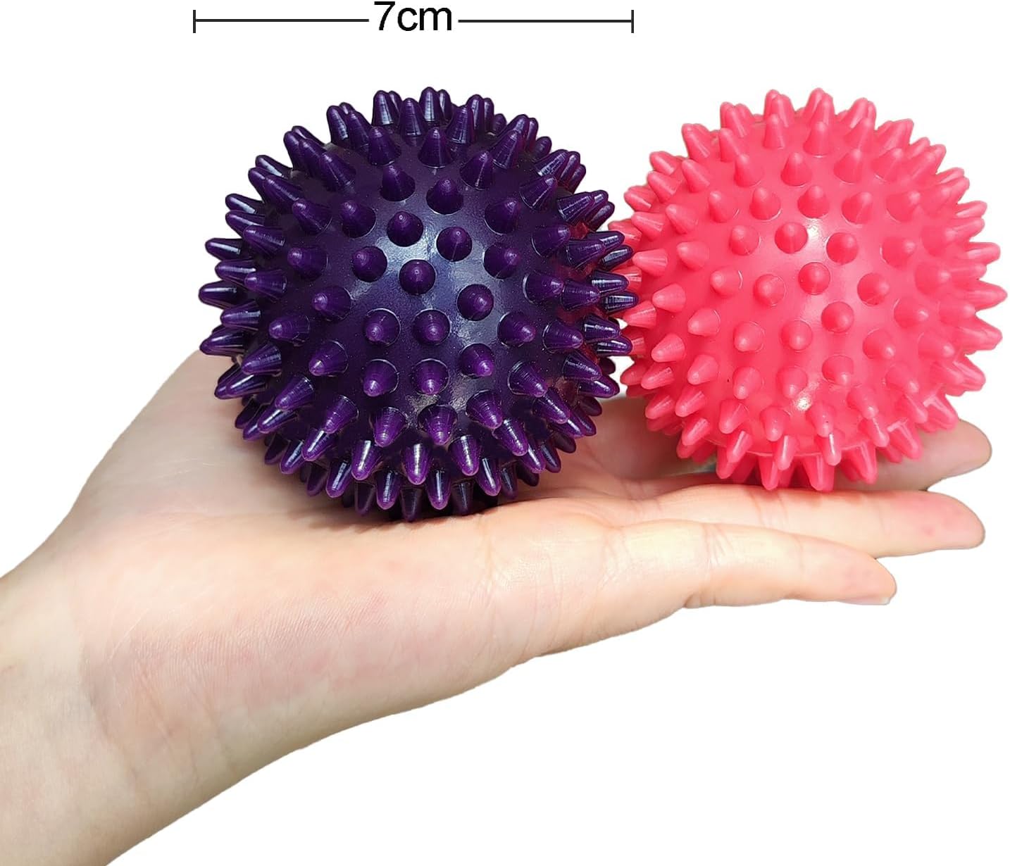 In1docom Hard Spiky Massage Balls Set for Trigger Point Relief