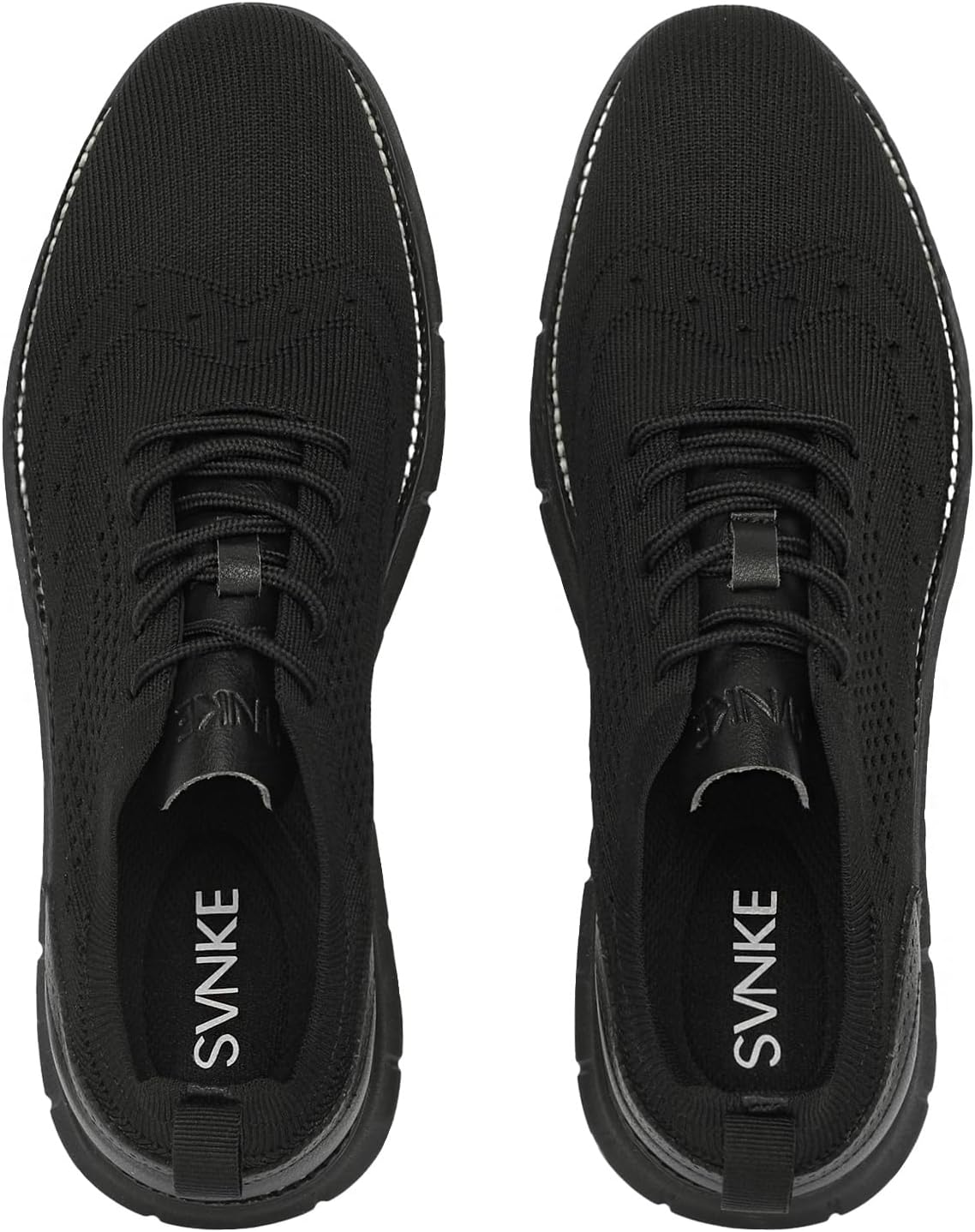 Men's Breathable Knit Casual Dress Oxford Lightweight Comfortable Sneakers