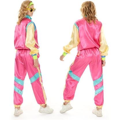 Hereneer Retro 80s 90s Pink Tracksuit with Accessories