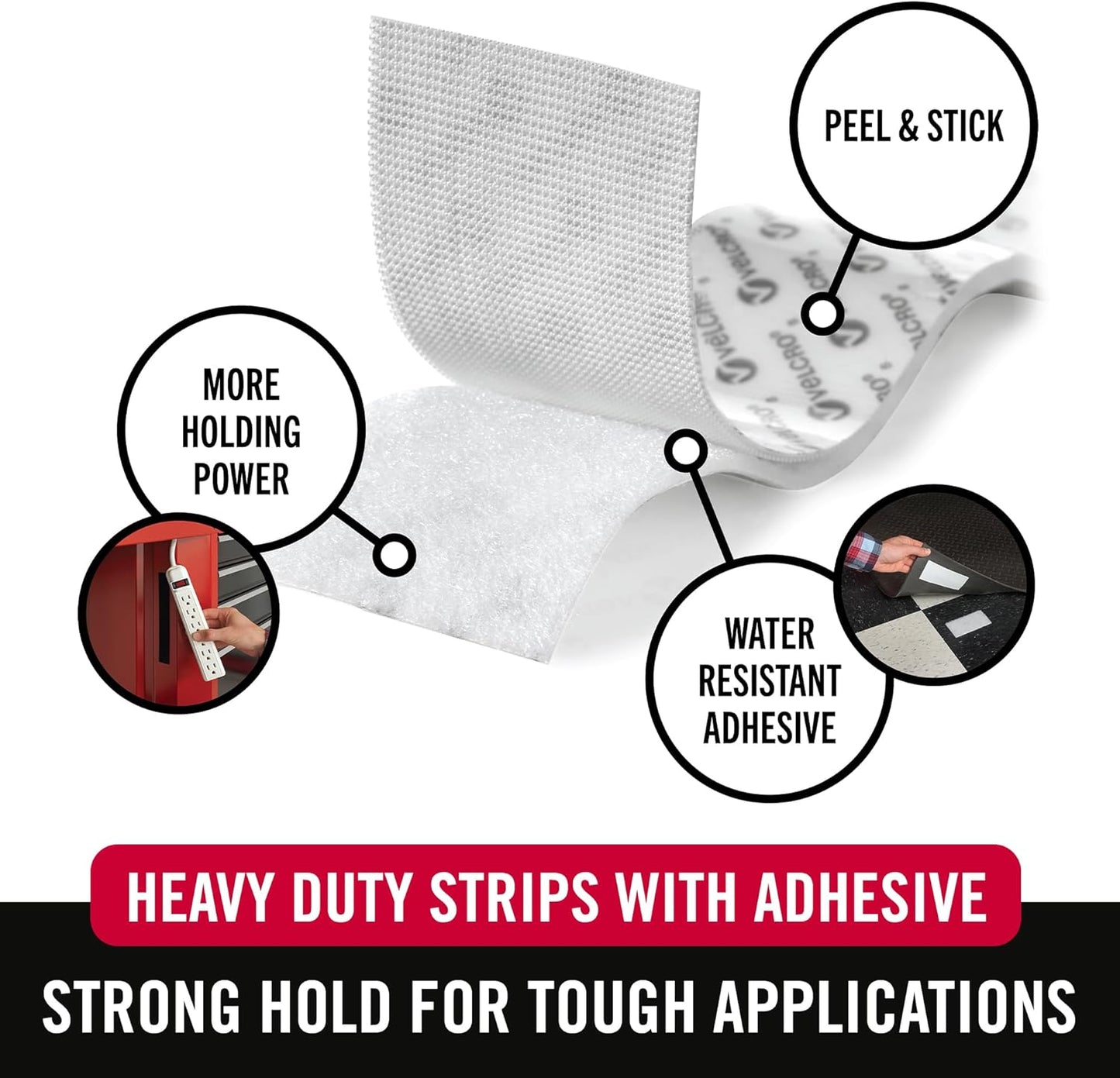 crelando Heavy Duty Hook and Loop Fasteners