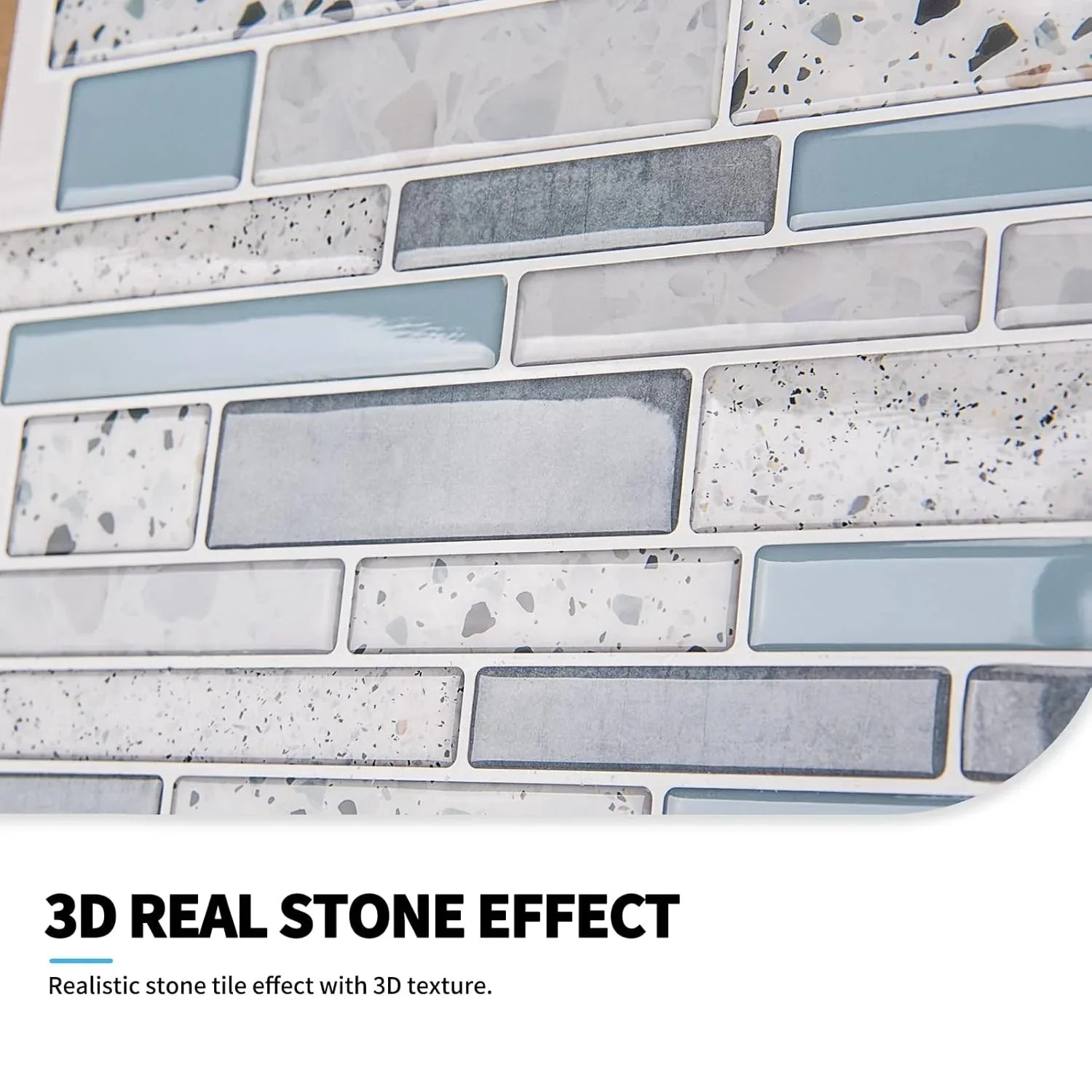 Art3d Blue Brick Peel-and-Stick Kitchen Backsplash Tiles – 10 Sheets - Gomix Brands Outlet