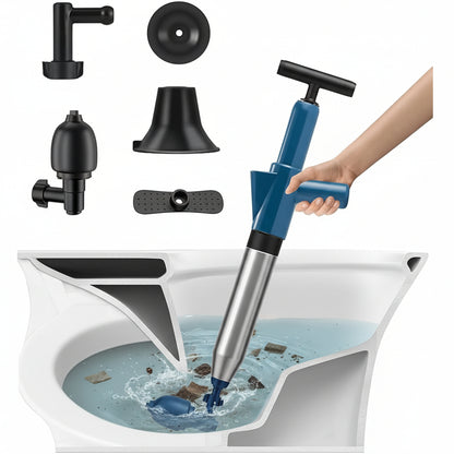 YUCHENGTECH High-Pressure Drain Plunger for Toilets, Sinks & Showers
