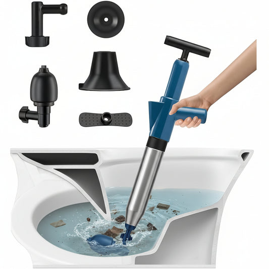 YUCHENGTECH High-Pressure Drain Plunger for Toilets, Sinks & Showers