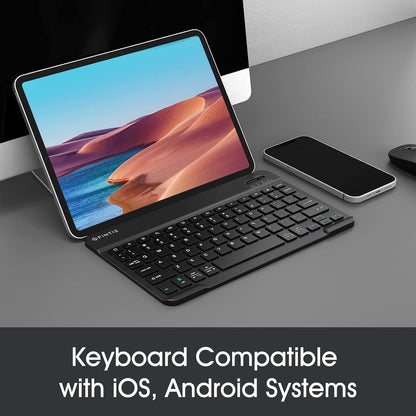Fintie Ultra-Thin 10-Inch Bluetooth Keyboard for iPad & Android