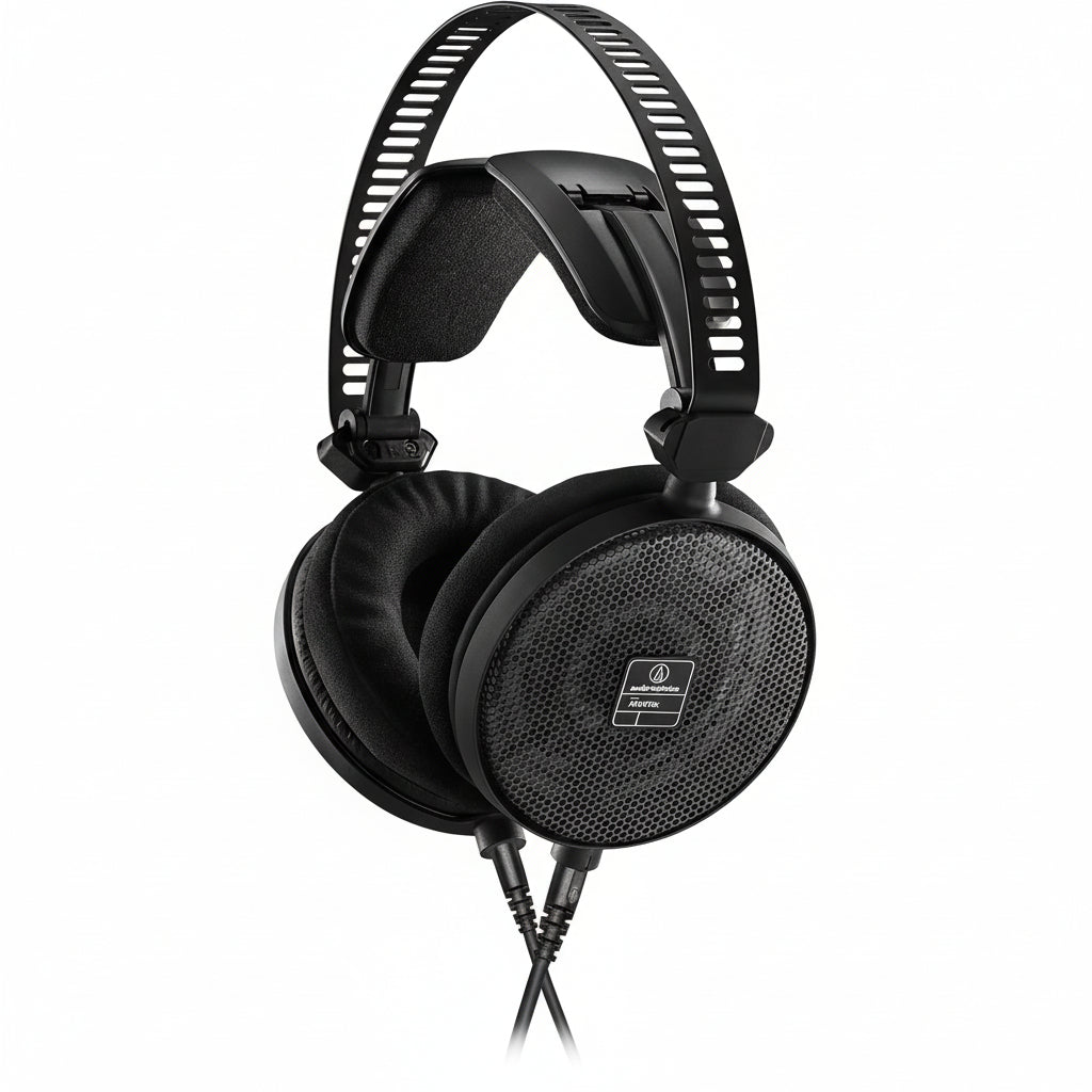 Audio-Technica ATH-R70x Professional Open-Back Reference Studio Monitor Headphones Black