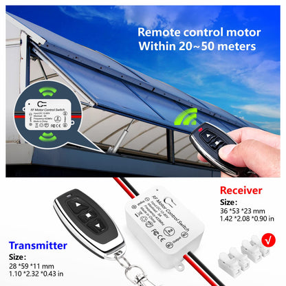 Wireless DC Motor Remote Control Switch 12V-80V 5A Relay