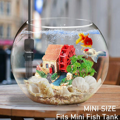 YukiHalu Compact Submersible Aquarium Heater with LED Display