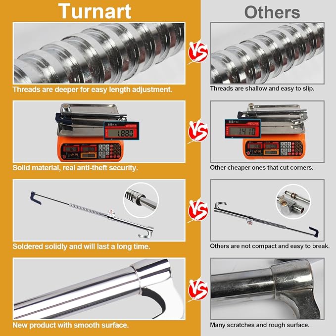 Turnart Steering Wheel Lock Anti-Theft Device 95 cm