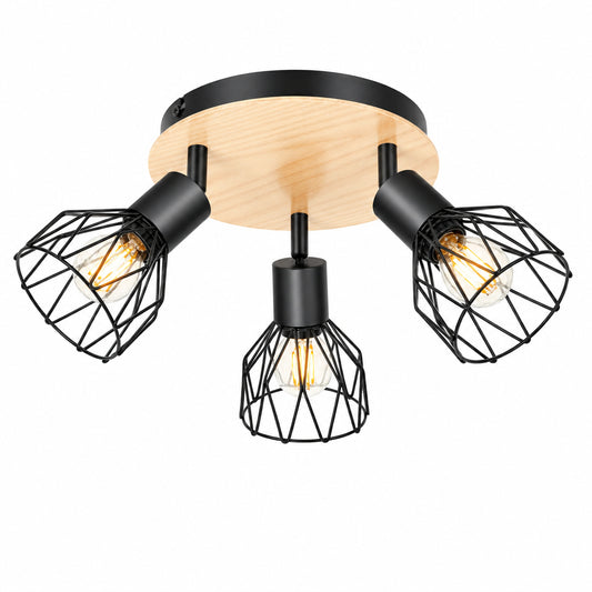 kimjo E14 LED Ceiling Light with Spotlights D0518