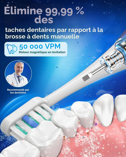 YTEATH PRO Y08U Sonic Electric Toothbrush with 8 Heads