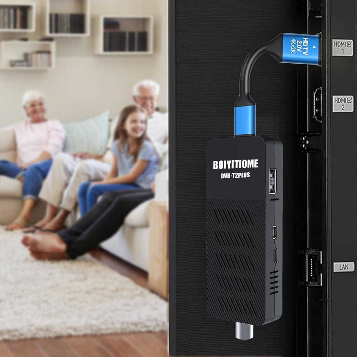 BOIYITIOME DVB-T2 Digital Terrestrial TV Decoder HD 1080P