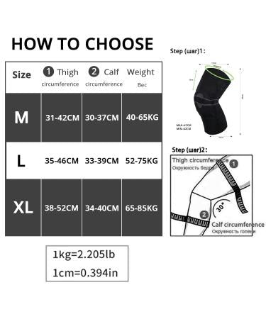 Milaiun Knee Brace 1pair In Black & Grey