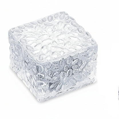 JJXDYM 4 Pack LED Solar Ice Cube Lights