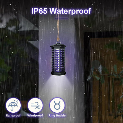 MPETAPT Electric Bug Zapper with LED Light 15W Metal Mesh Mosquito Fly Killer for Indoor Home Garden Patio Backyard